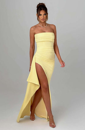 Zafira Maxi Dress - Lemon Ryvelle