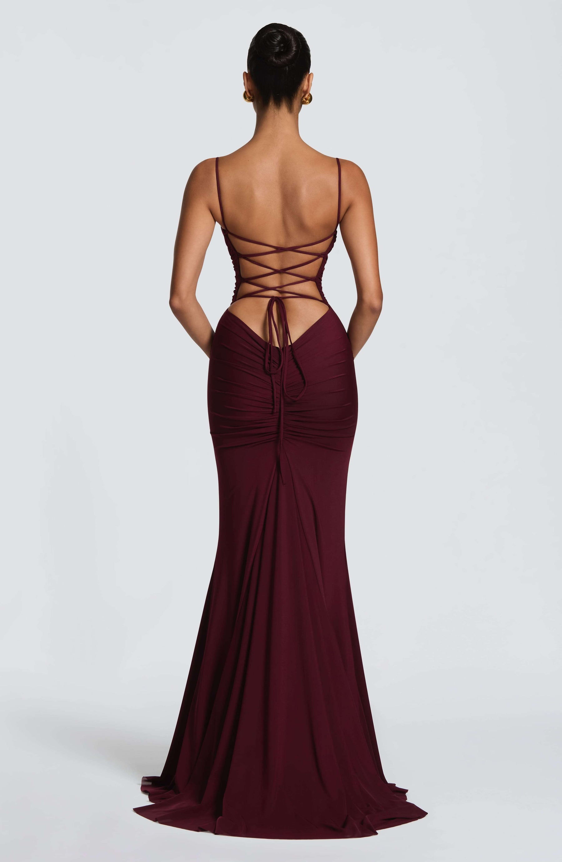 Zaria Gown - Cherry Lacquer Ryvelle