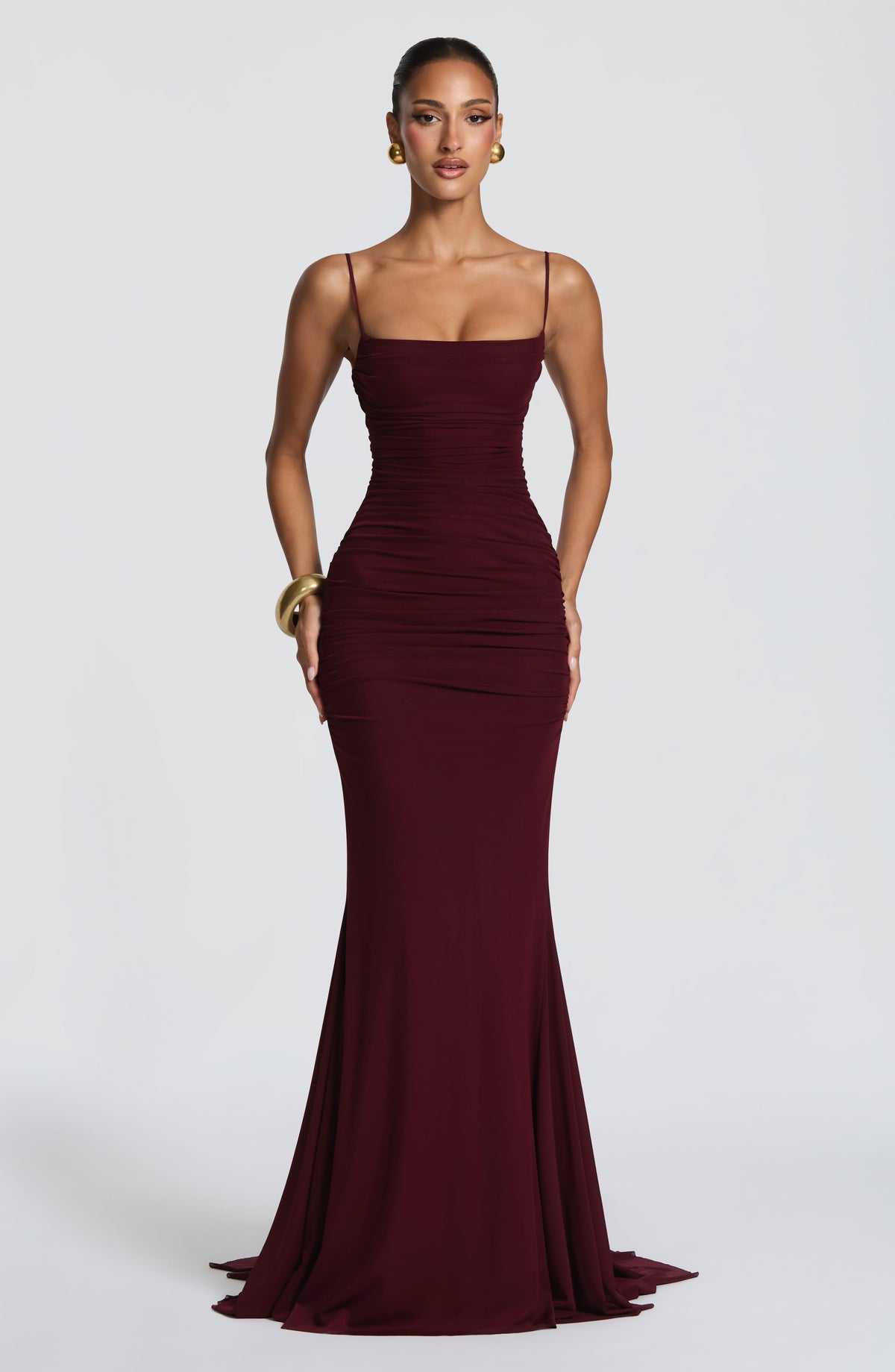 Zaria Gown - Cherry Lacquer Ryvelle