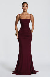 Zaria Gown - Cherry Lacquer Ryvelle