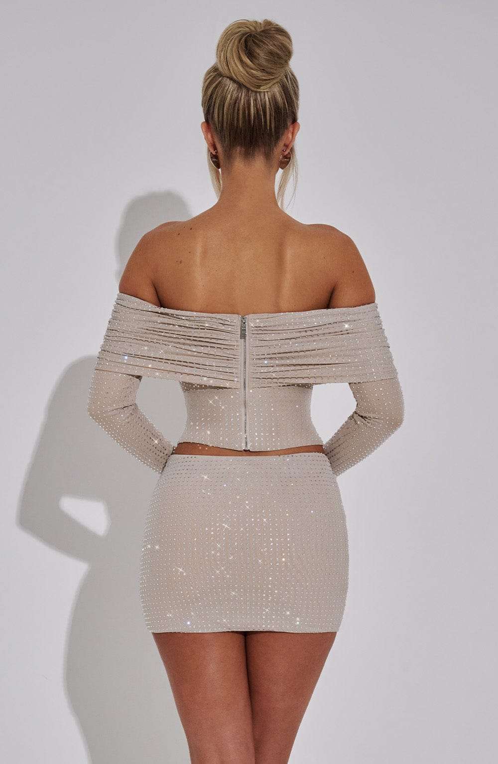 Tani Mini Skirt - Nude Ryvelle