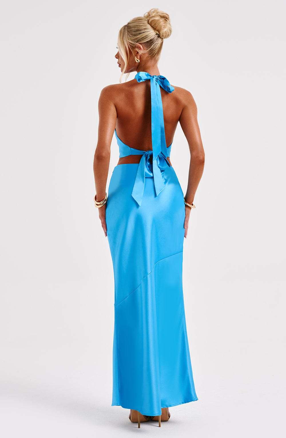 Zaylee Maxi Skirt - Blue Ryvelle