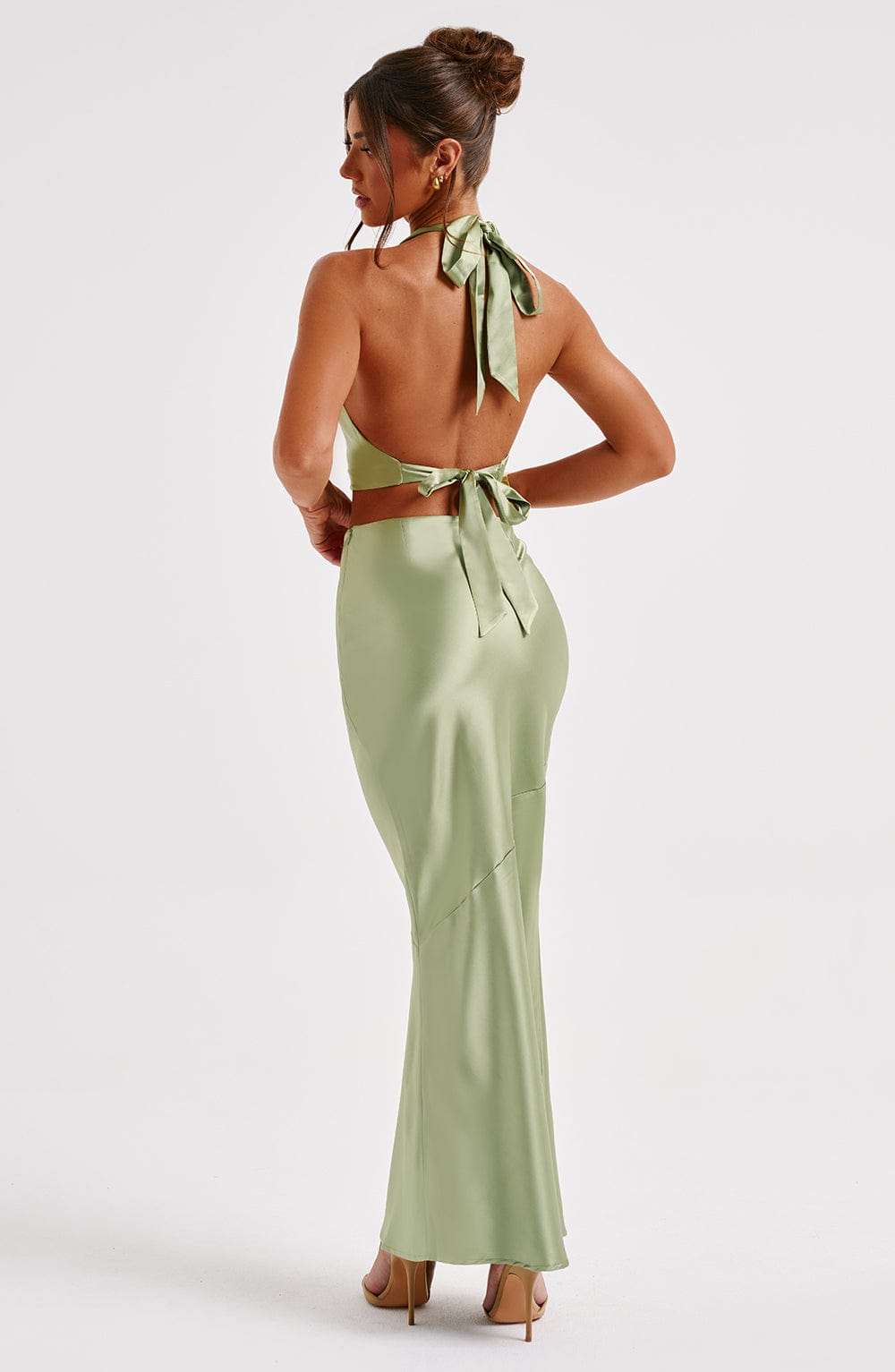 Zaylee Maxi Skirt - Khaki Ryvelle