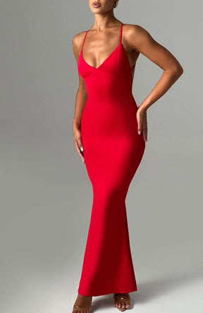 Zelda Maxi Dress - Red Ryvelle