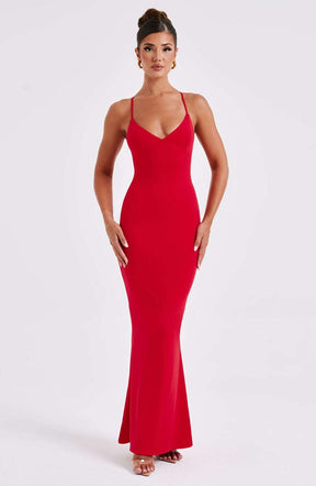 Zelda Maxi Dress - Red Ryvelle